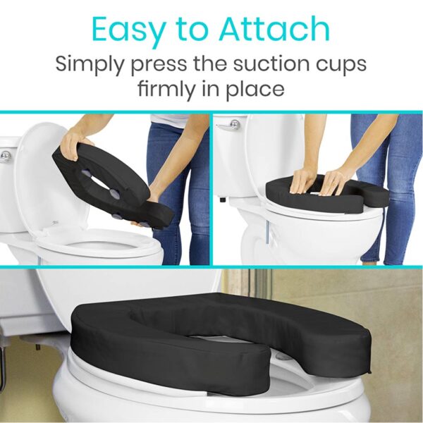 Toilet Seat Cushion Black 2 Soft 0