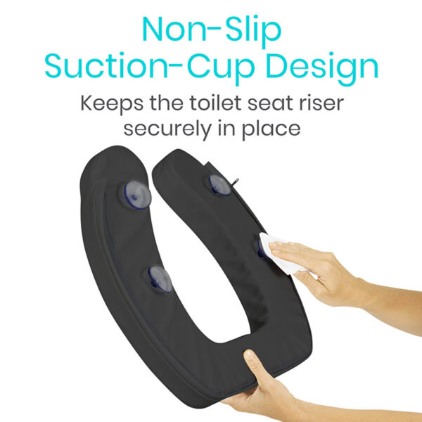 Toilet Seat Cushion Black 2 Soft 5